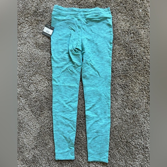 NWT Eddie Bauer Jogger Leggings Size YL Aqua Drawstring Waist - Picture 3 of 3